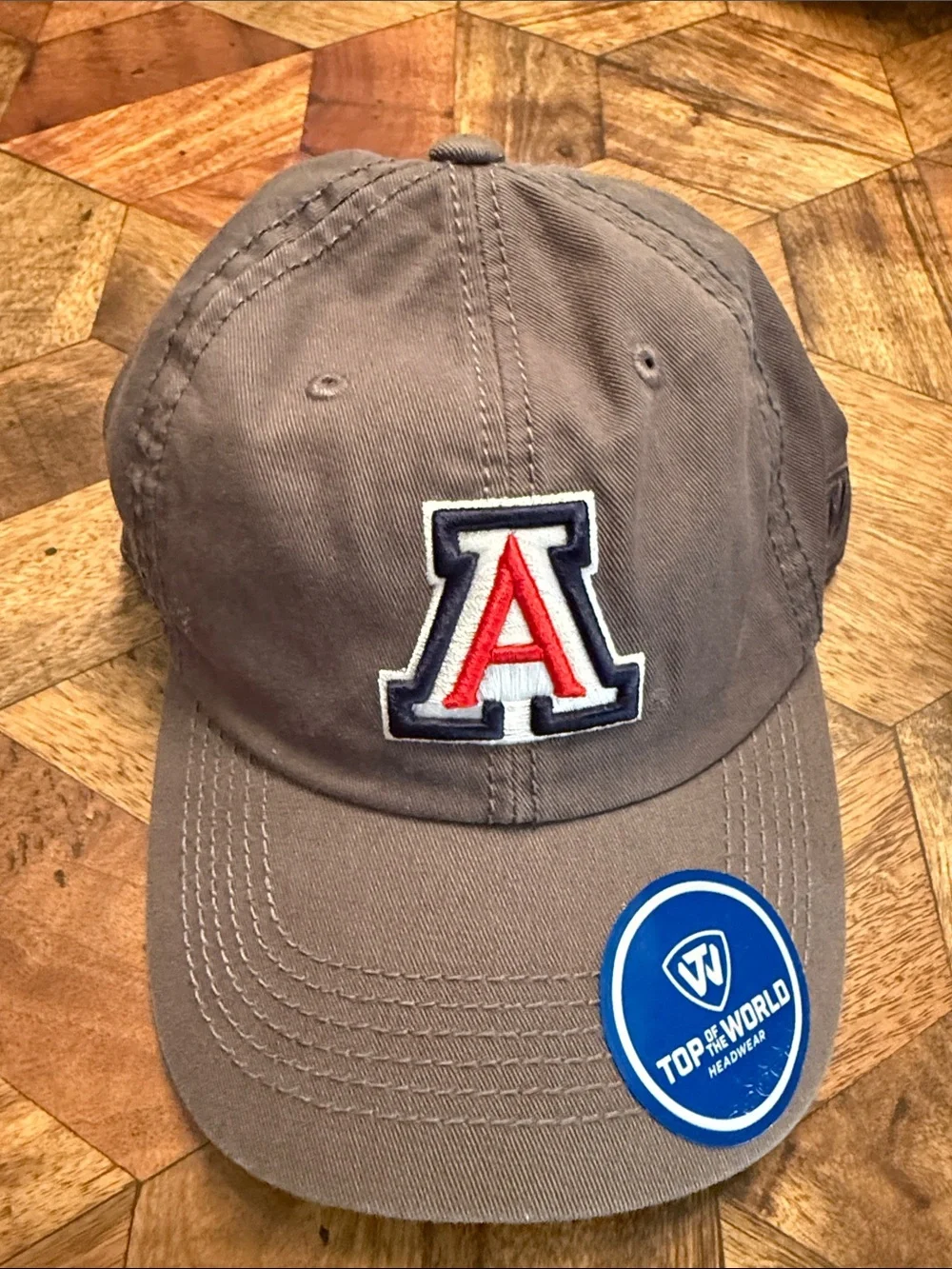 Arizona 'A' Logo Baseball Caps - Gray, Dark Gray, White